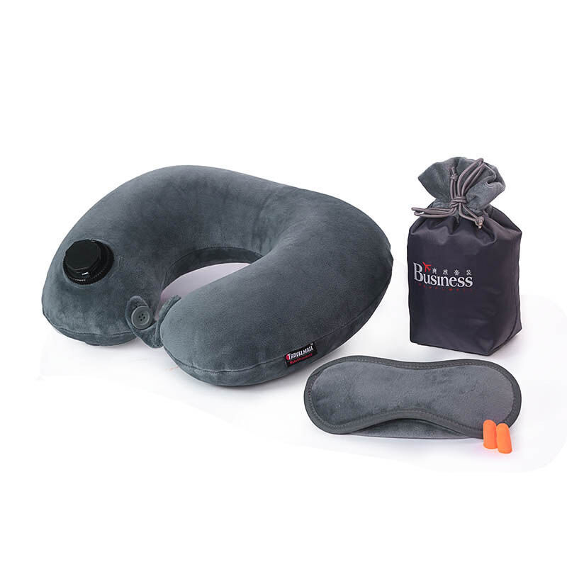 自動充氣U型枕頭 旅行中的舒適伴侶